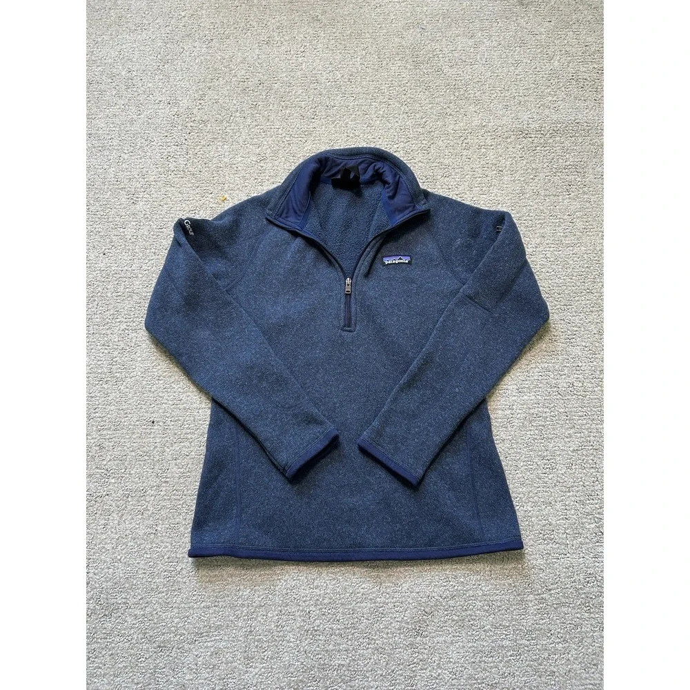 Patagonia Men's Better Sweater 1/4-Zip Blue Comfort Fleece Size S - Gorpcore